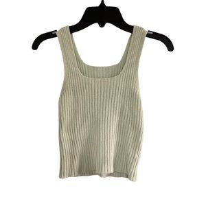 brandy knit green tank